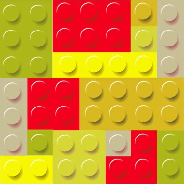 Desen renkli çocukça lego blokları vektör
