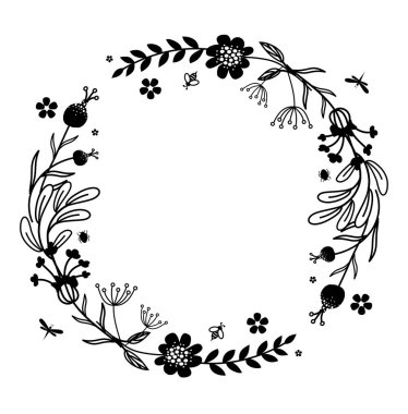 Rustik çerçeve vektör set