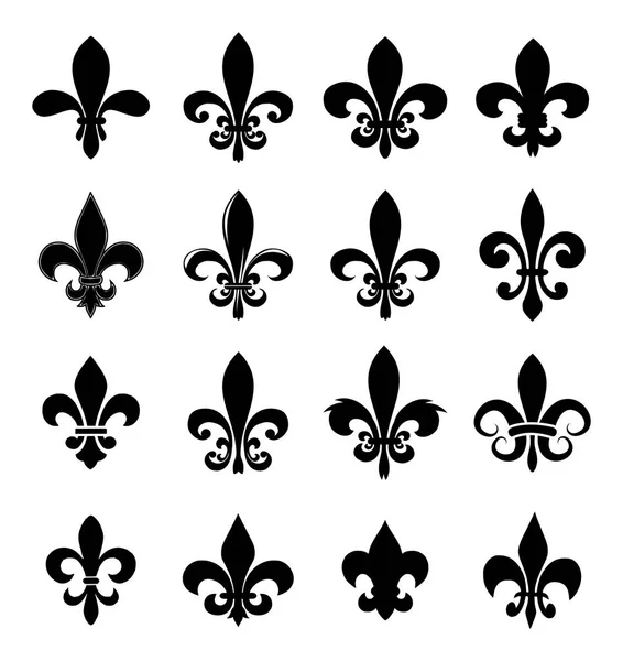 Fleur Lise Vector Set — Stock Vector