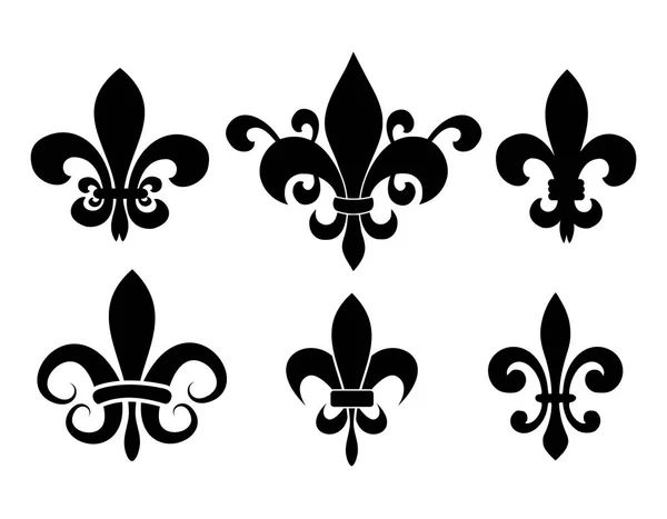 Fleur Lise Vector Set Stock Illustration