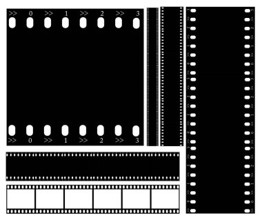Film şeridi illüstrasyon vektör resim - birden çok kullanım olanakları