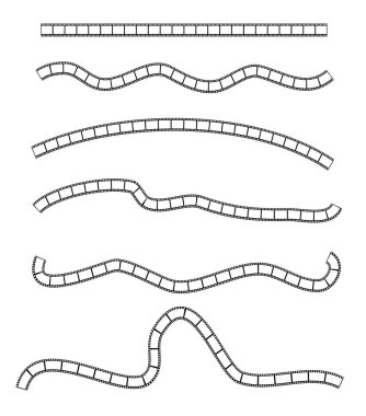 Film şeridi illüstrasyon vektör resim - birden çok kullanım olanakları