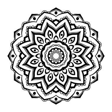 Güzel oryantal vektör mandala çizimi