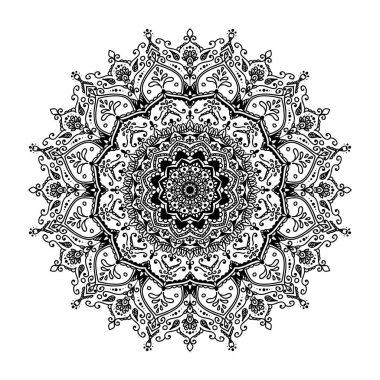 Güzel oryantal vektör mandala çizimi