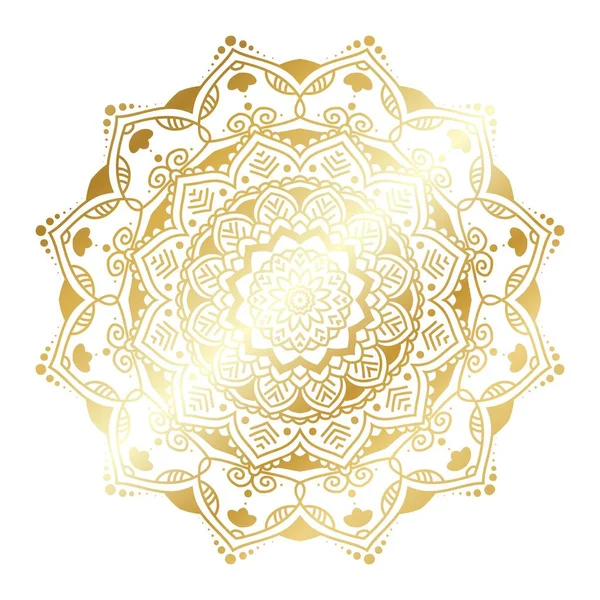 Золотий Східний Вектор Мандала — стоковий вектор