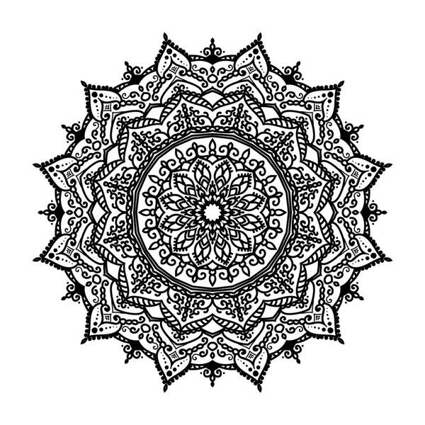 Linda Oriental Vector Mandala Ilustração — Vetor de Stock