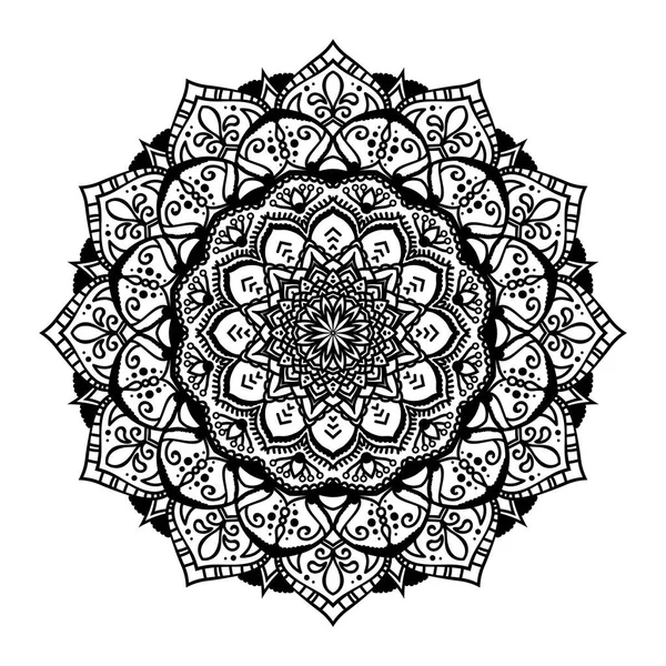 Linda Oriental Vector Mandala Ilustração — Vetor de Stock