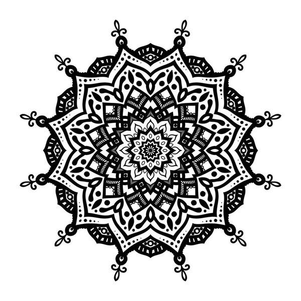 Bella Orientale Vector Mandala Illustrazione — Vettoriale Stock