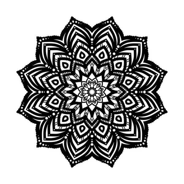 Linda Oriental Vector Mandala Ilustração — Vetor de Stock