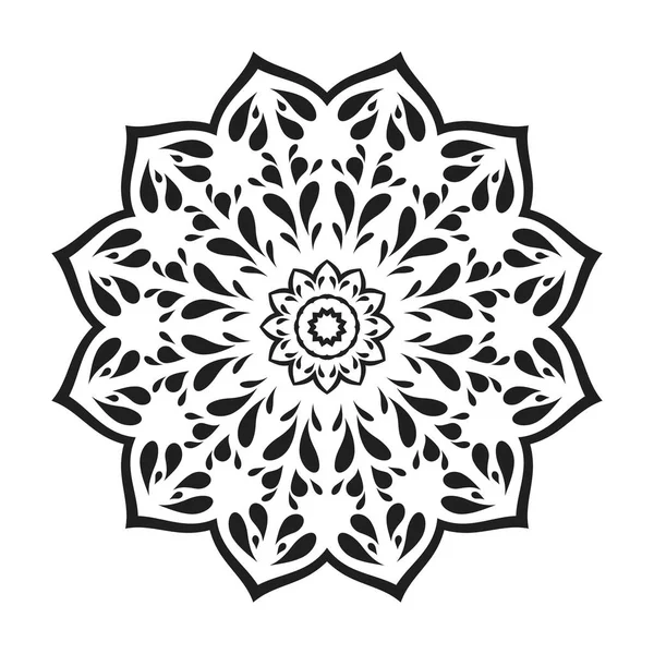 Bella Orientale Vector Mandala Illustrazione — Vettoriale Stock