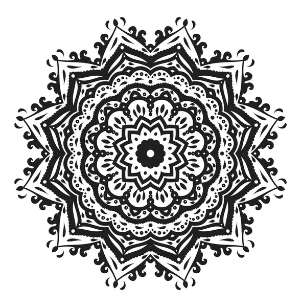 Linda Oriental Vector Mandala Ilustração — Vetor de Stock