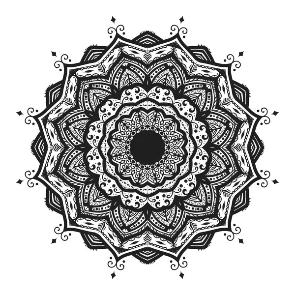 Linda Oriental Vector Mandala Ilustração — Vetor de Stock