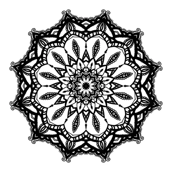 Linda Oriental Vector Mandala Ilustração — Vetor de Stock