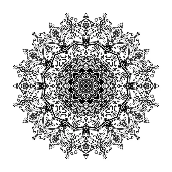 Linda Oriental Vector Mandala Ilustração — Vetor de Stock