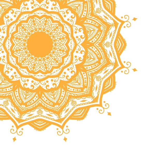 Oro Oriental Vector Mandala Gráficos Vectoriales