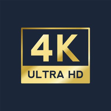 4 k Ultra Hd vektör altın üye