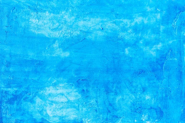 Abstracto Azul Fondo Textura Hormigón Yeso Hecho Mano Pared — Foto de Stock