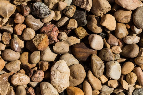 Pedra Molhada Seixos Textura Detalhes Pedra Seixos Fundo Pode Ser — Fotografia de Stock