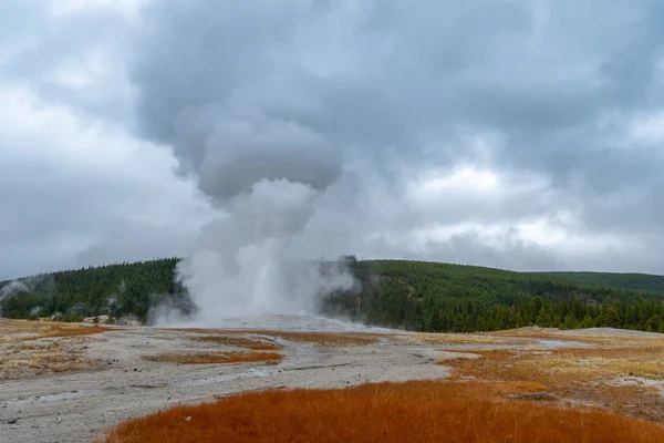 Old Faithful Geiser Yellowstone National Park Wyoming États Unis — Photo