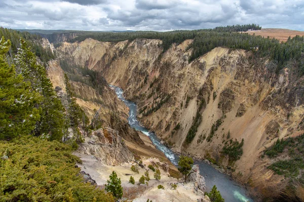 Visiting Yellowstone National Park Wyoming Usa October — Stock Photo, Image