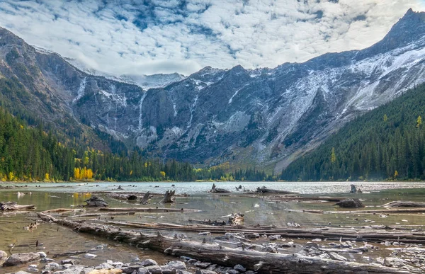 Boucle Lac Avalanche Dans Parc National Des Glaciers Dans Montana — Photo