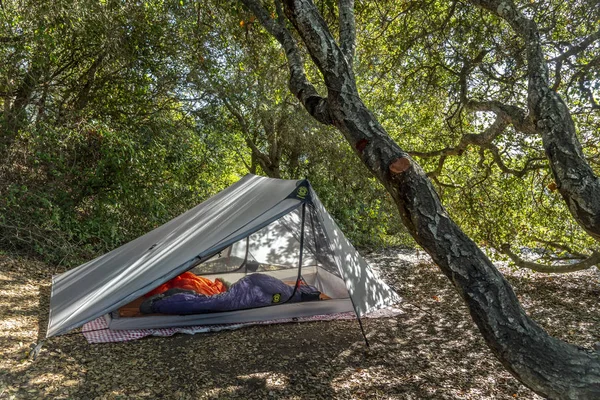 Camping Längs Route Norra Kalifornien Los Padres National Forest — Stockfoto