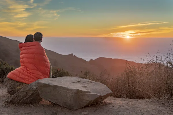 Sunset Our Camp Site Los Padres National Forest Highway California — Stock Photo, Image