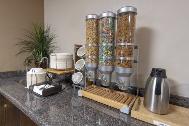 Monticello, Utah bir otelde yayılmış kahvaltı