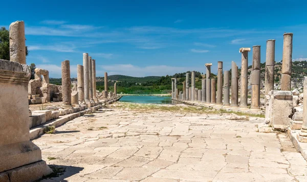 Patara City αρχαία ερείπια έξω από την πόλη του Καλκάν — Φωτογραφία Αρχείου