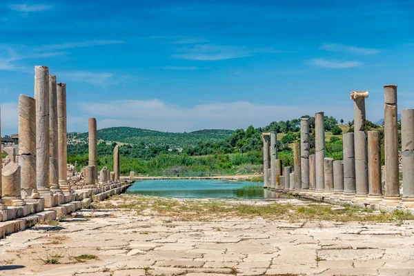 Patara város ókori romok kívül Kalkan város — Stock Fotó