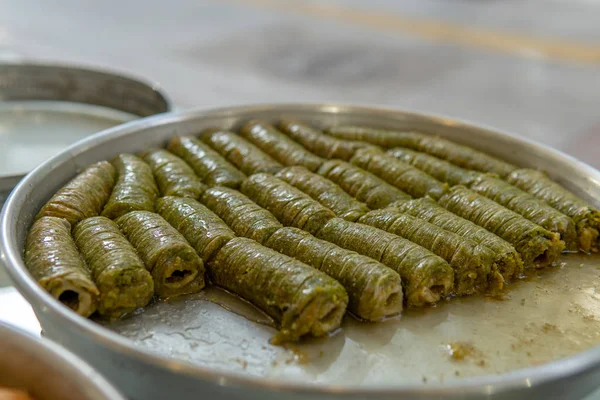 Baklava na sprzedaż. w Gaziantep — Zdjęcie stockowe