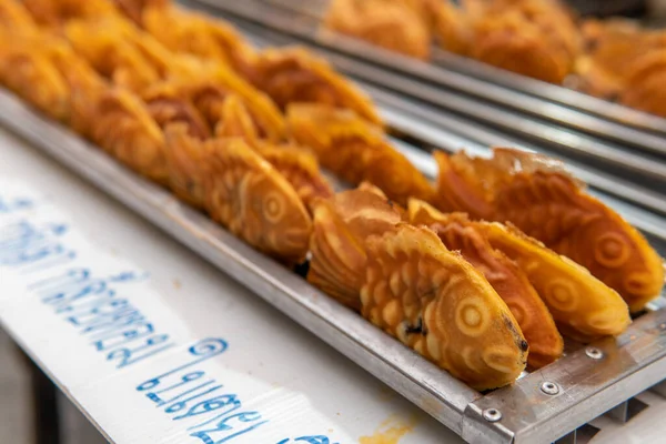 Bungeoppang Κορεάτικα Ψάρια Σχήμα Ζαχαροπλαστικής Street Food Sale Street Northern — Φωτογραφία Αρχείου