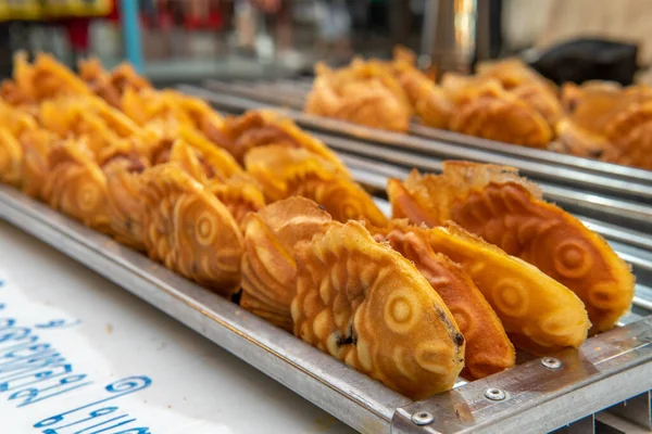 Bungeoppang Korean Fish Shaped Pastry Street Food Para Venda Rua — Fotografia de Stock