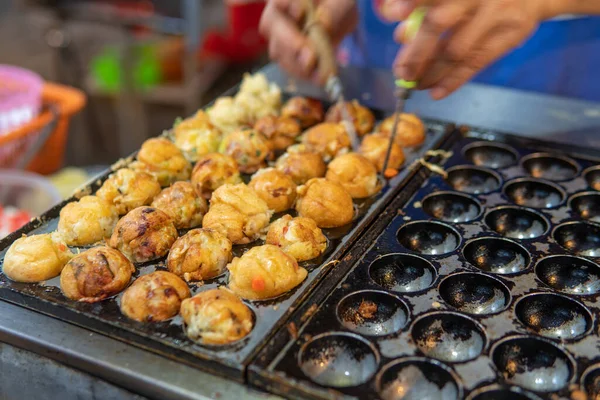 Street Food Vegetable Balls Roadside Stall Northern Thailand — Stock Photo, Image