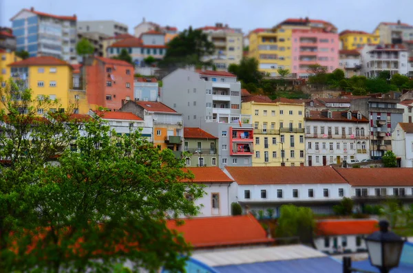 Görünümü Çeşitli Bina Şehir Coimbra Içinde Portekiz — Stok fotoğraf