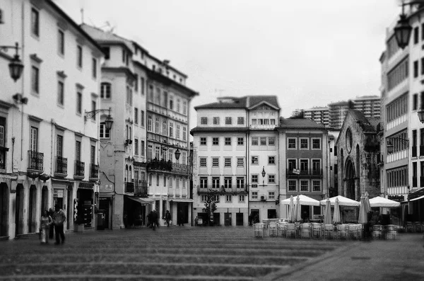 Gente Camina Por Centro Ciudad Coimbra Portugal —  Fotos de Stock