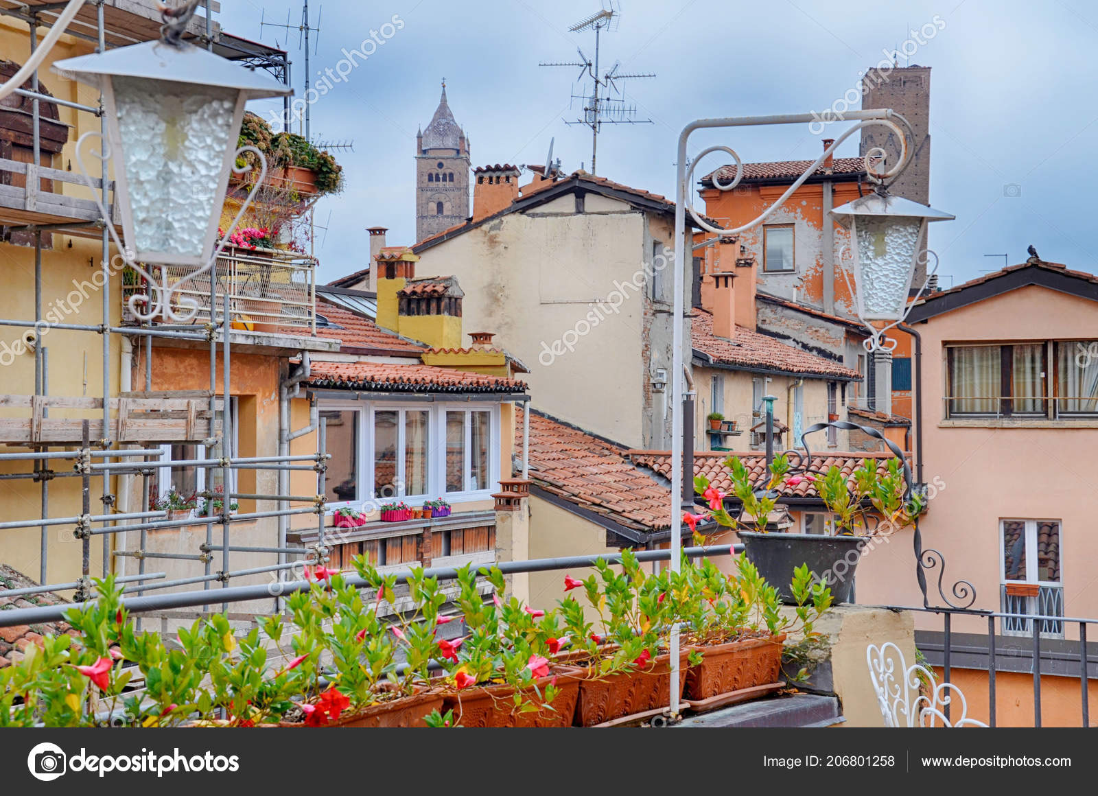 Bologna Italy October Urban Architecture City Centre Stock Photo by