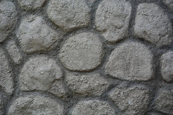 Απομίμηση Πέτρας Από Τσιμέντο Σχέδιο Κήπων Στον Τοίχο — Φωτογραφία Αρχείου