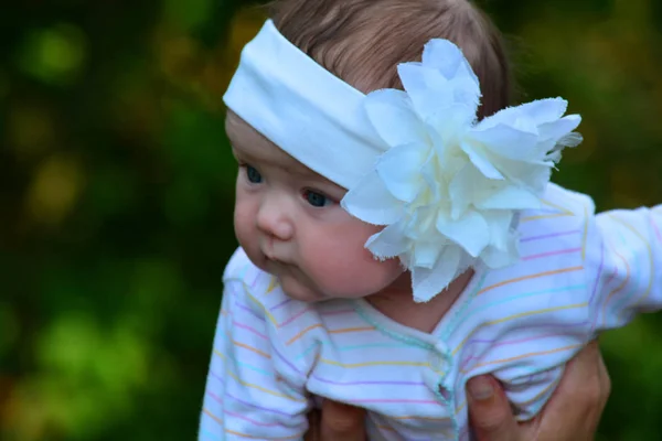 Cute Baby Girl Months Days — Stock Photo, Image