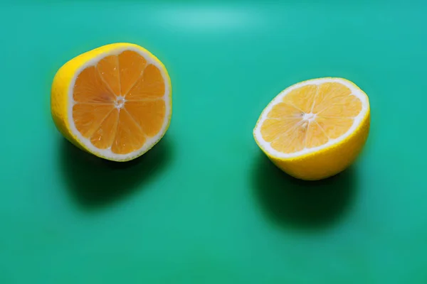 fresh lemon on background