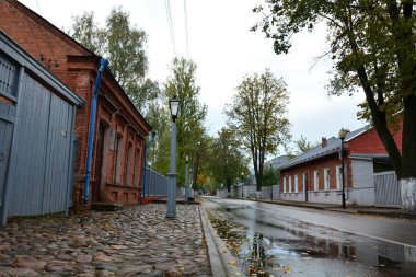 Vitebsk, Beyaz Rusya-Ekim 6,2018: Marc Chagall Müzesi ev burada sanatçı onun çocukluk ve ergenlik erken 1900 yılında geçirdi Western Dvina Nehri'nin sağ yakasındaki Pokrovskaya sokakta