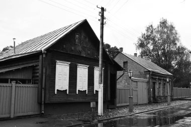Vitebsk, Beyaz Rusya-Ekim 6,2018: Marc Chagall Müzesi ev burada sanatçı onun çocukluk ve ergenlik erken 1900 yılında geçirdi Western Dvina Nehri'nin sağ yakasındaki Pokrovskaya sokakta
