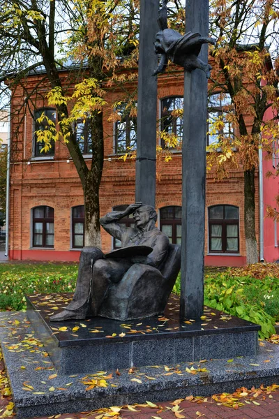 Vitebsk Bielorussia Ottobre 2018 Monumento Famoso Artista Marc Chagall Pokrovskaya — Foto Stock