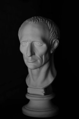 Roman emperor Julius Caesar bust clipart