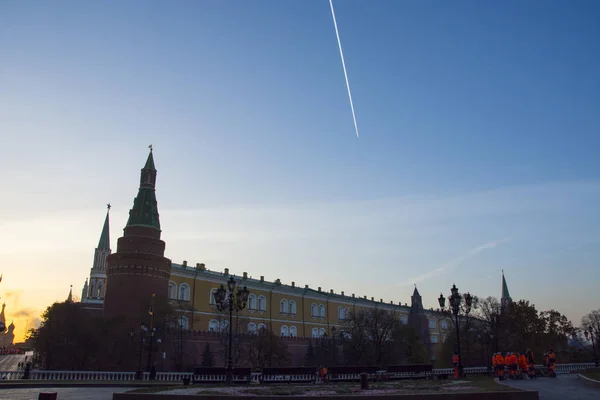 Москва Російська Федерація 2018 Вхід Червоної Площі Підготовка Параду Честь — стокове фото