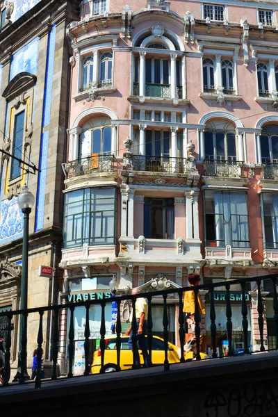 Porto Portugal 2017 Oude Banco Borges Irmao Straat Van Januari — Stockfoto