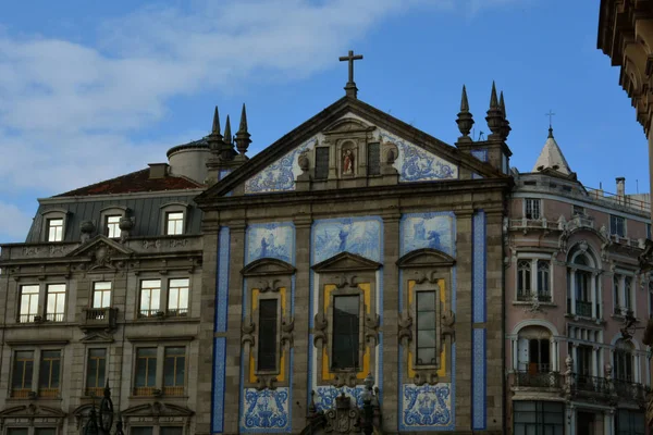 Congrégados Église Saint Antoine Place Liberté Dans Centre Porto — Photo