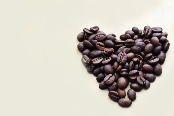 Herz Der Brasilianischen Kaffeebohnen — Stockfoto