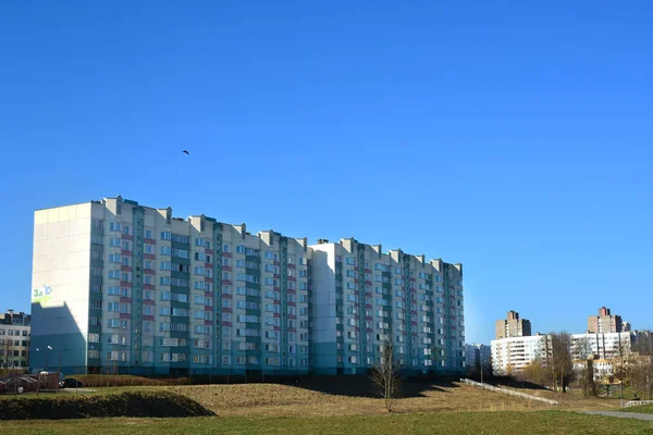 Edificio Apartamentos Típico Minsk Bielorrusia — Foto de Stock