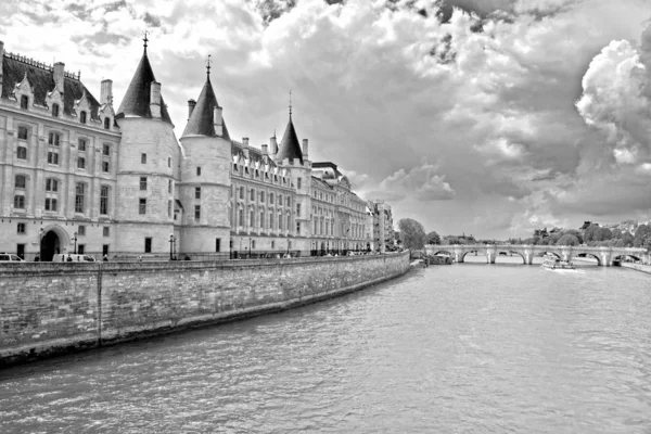 Castle Conciergerie - former royal palace and prison. Conciergerie located on the west of the Cite Island and today it is part of larger complex known as Palais de Justice. Paris, France